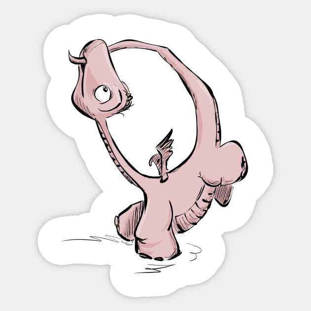 Dancing Dragon Sticker by Jason's Doodles